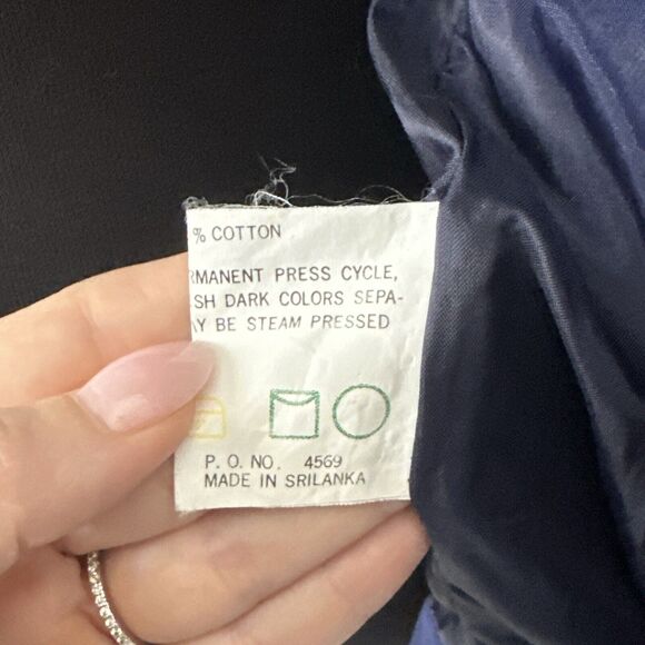 Pacific Trail Vintage 80s Windbreaker M Color Block Navy Purple READ - Picture 12 of 12